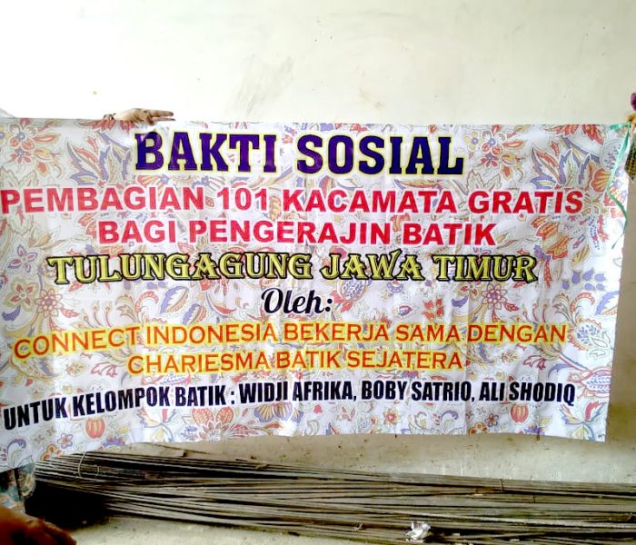 101 pair of glasses distributed to Batik artisans in Tulung Agung, East Java