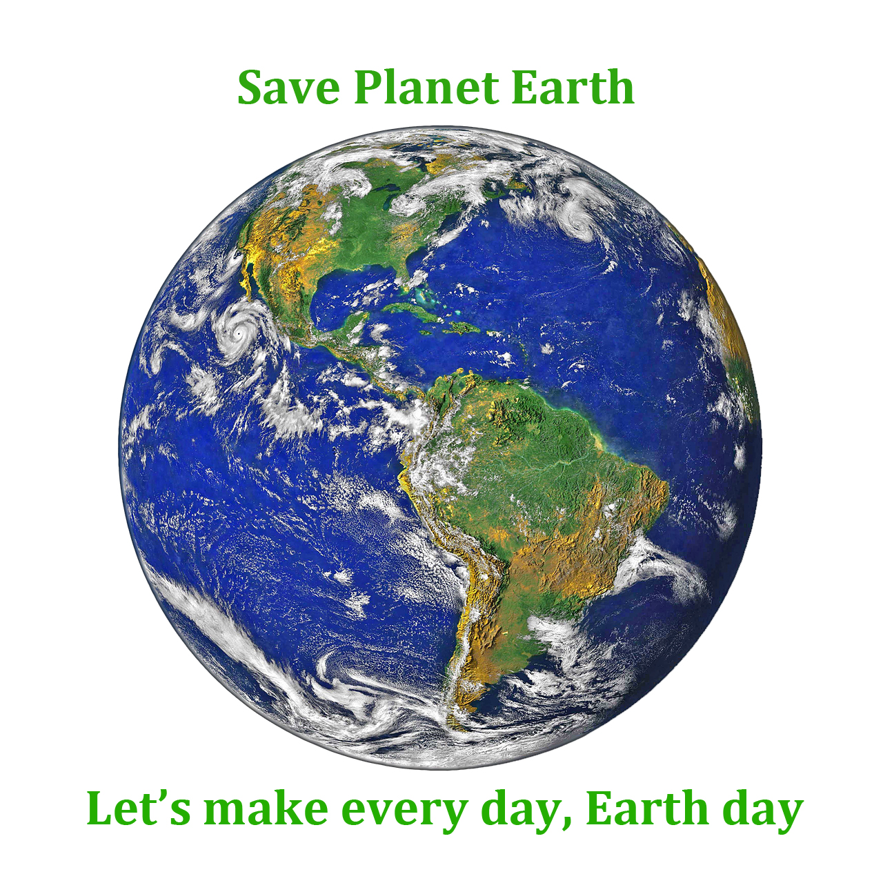 Saving planet earth is our responsibility, you and I